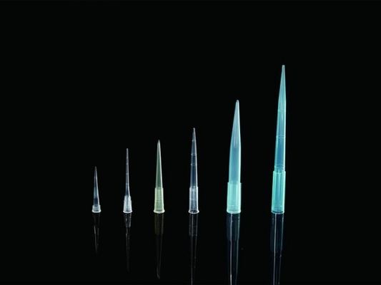 200 μL은 팁 의학 실험실을 피펫으로 계량합니다 소비재의 걸러지지 않은 채 자루에 넣어집니다