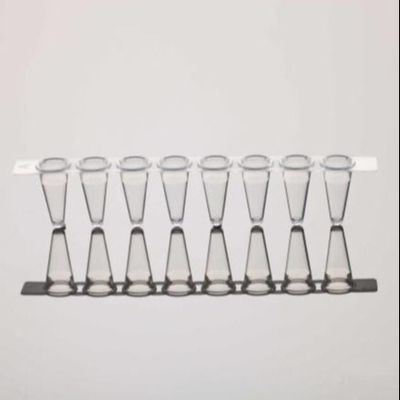 PCR 8-스트립 튜브는 큐피크레를 위한 명백한 적당한 0.2mL PCR 단접관 소개를 완성합니다