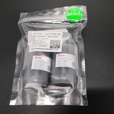 100 mL 그의 것이 단백질 정제 IDA 니켈 자석 비즈 30μm 10% 체적 분율을 태깅합니다